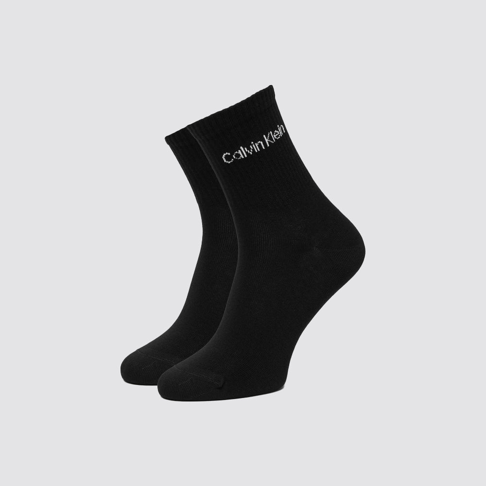 2 paia calze corte sportive con logo donna calvin klein