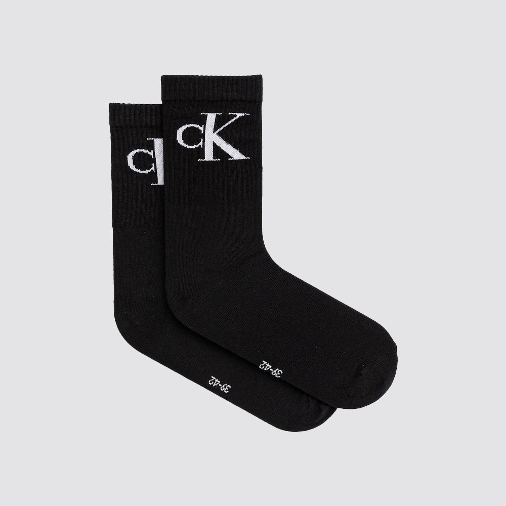 2 paia calze lunghe con monogramma donna calvin klein jeans