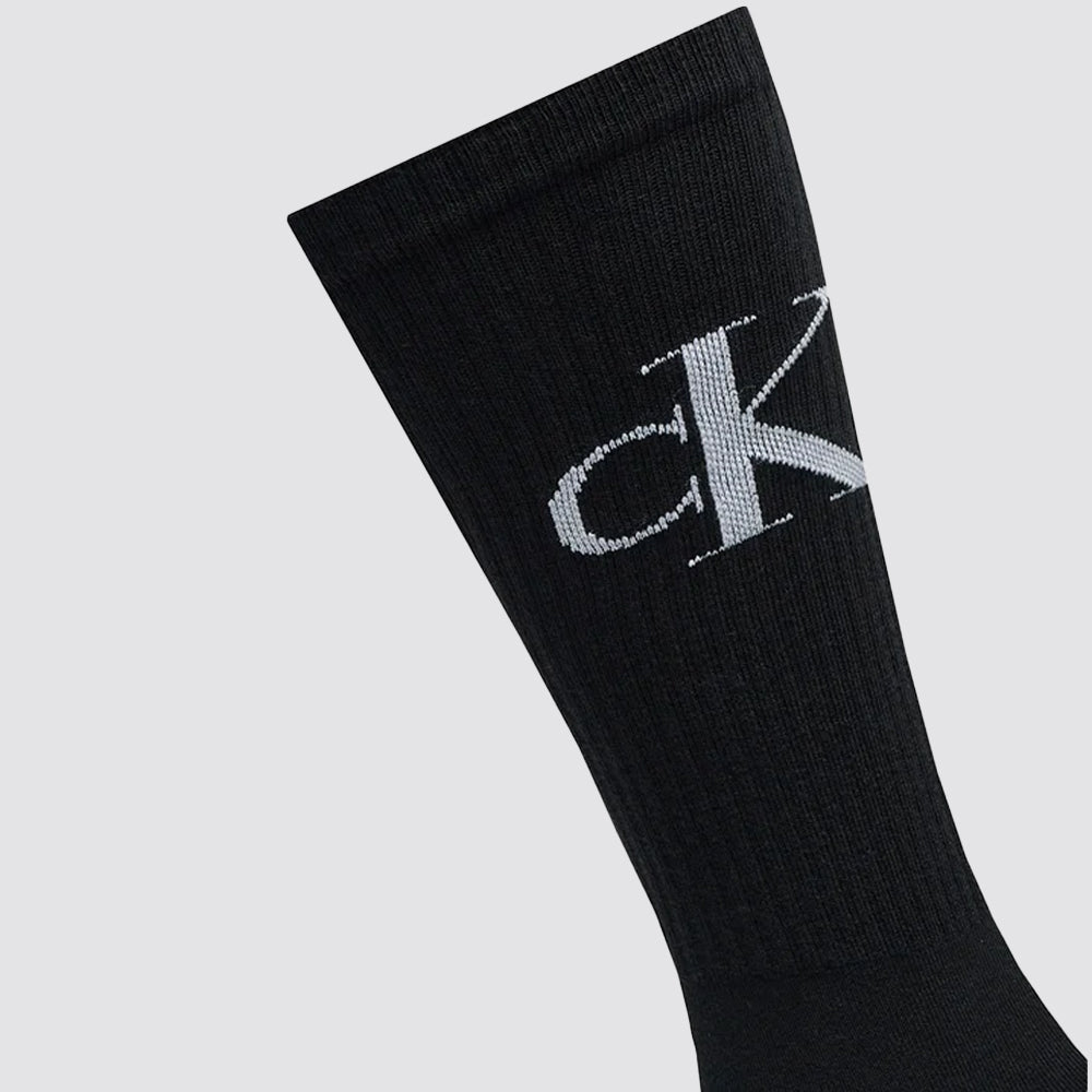 2 paia calze lunghe monogram uomo calvin klein jeans