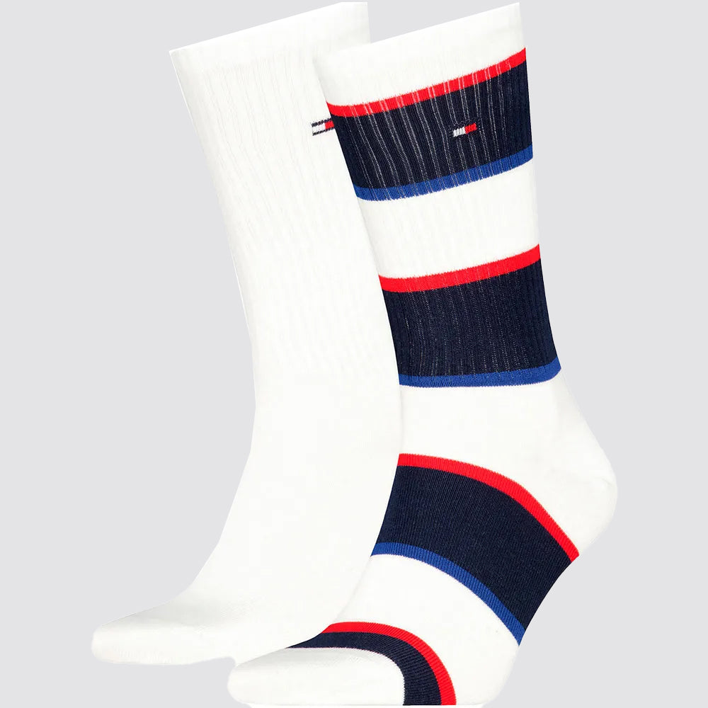 2 paia calze varsity sport uomo tommy hilfiger