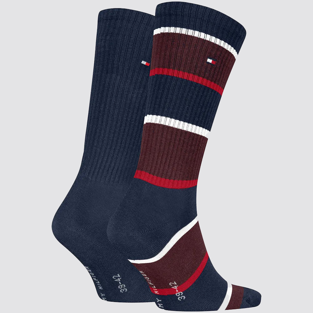 2 paia calze varsity sport uomo tommy hilfiger
