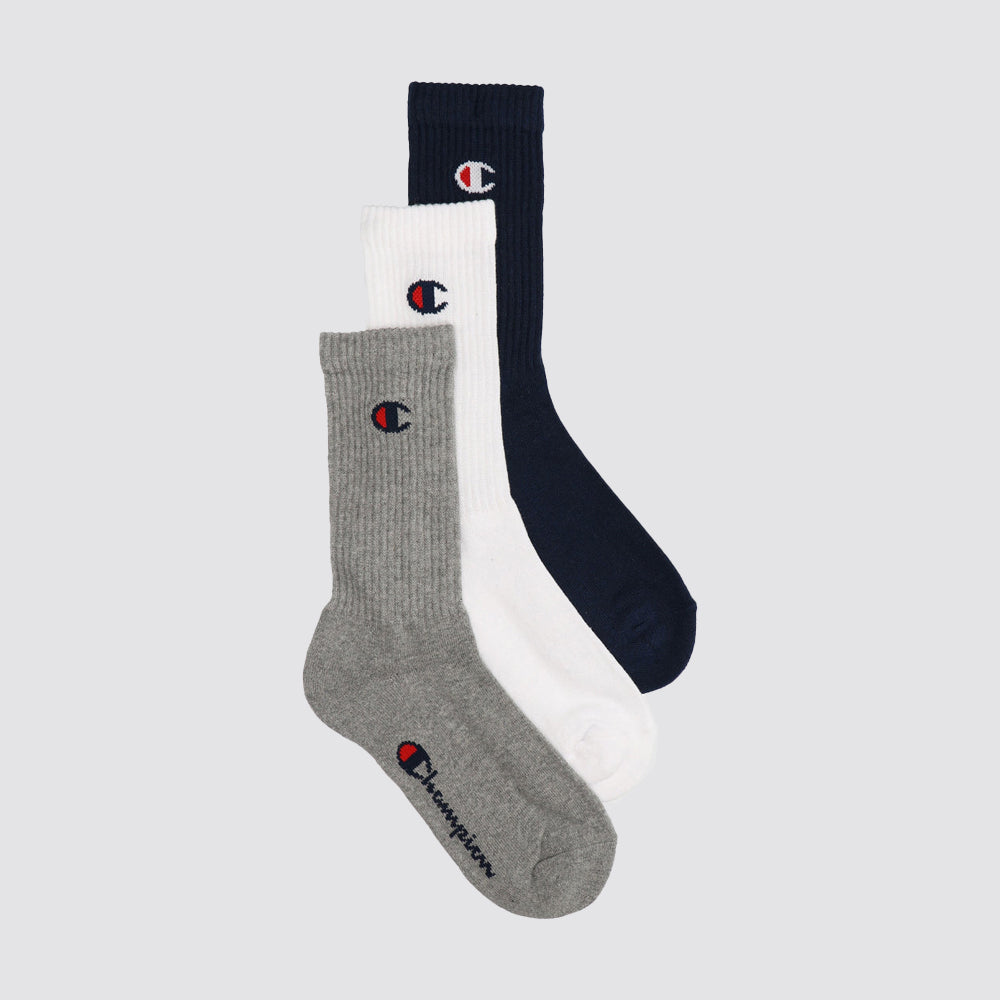 3 pack crew calza spugna unisex champion