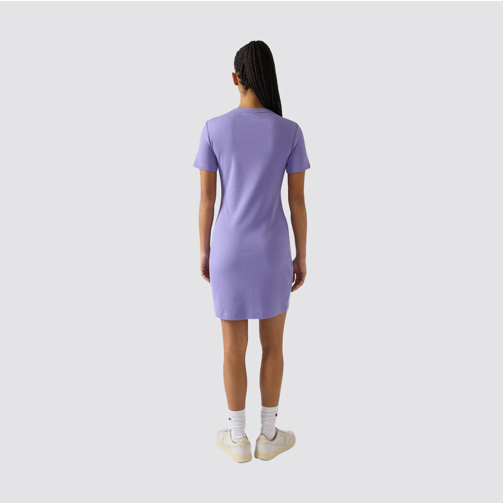 Abito donna costina stretch manica corta fitted
