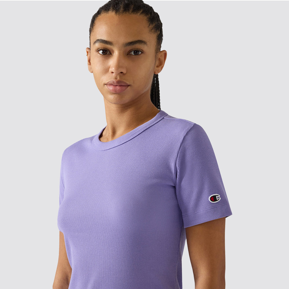 Abito donna costina stretch manica corta fitted