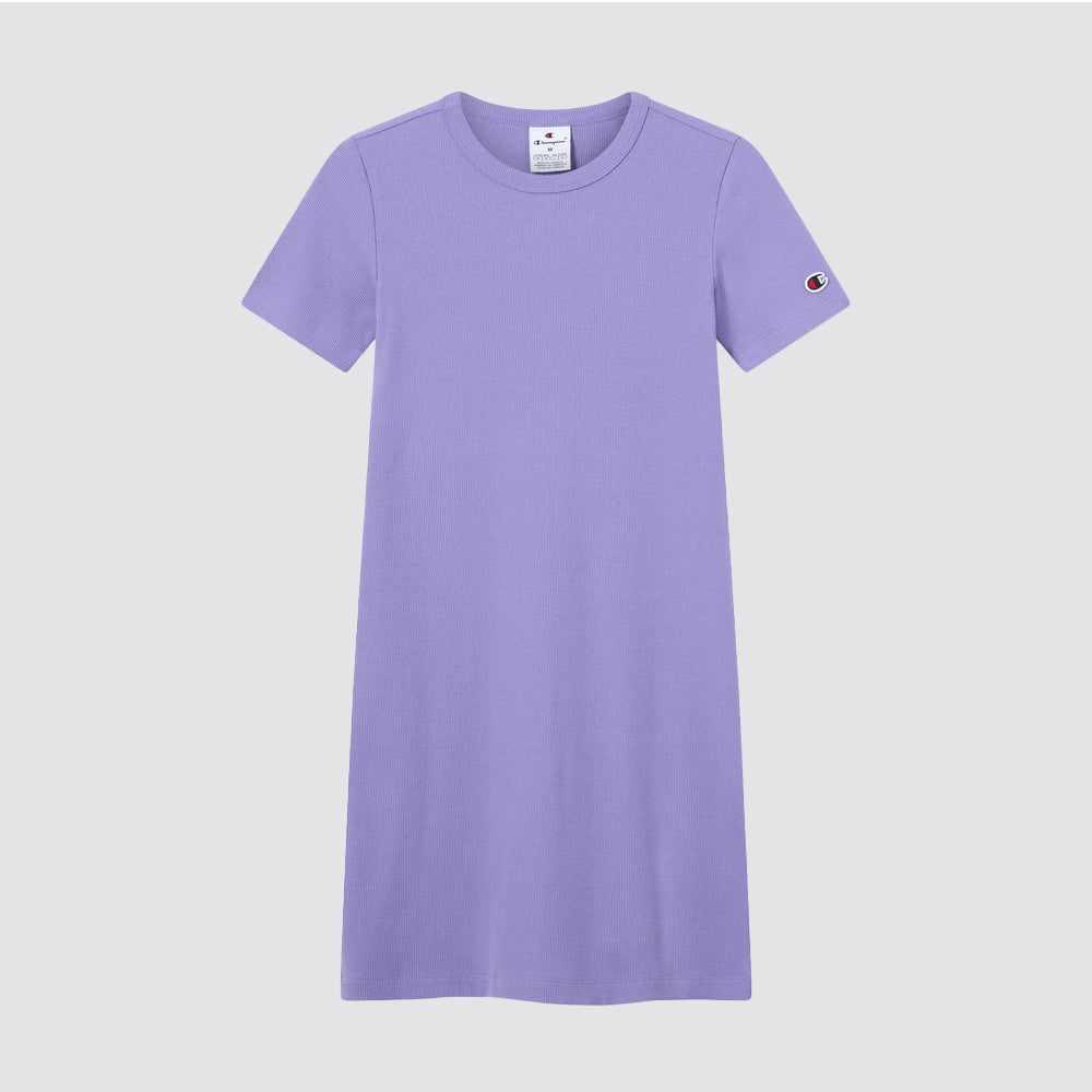 Abito donna costina stretch manica corta fitted