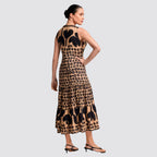 Abito lungo mare donna david bea multicolor