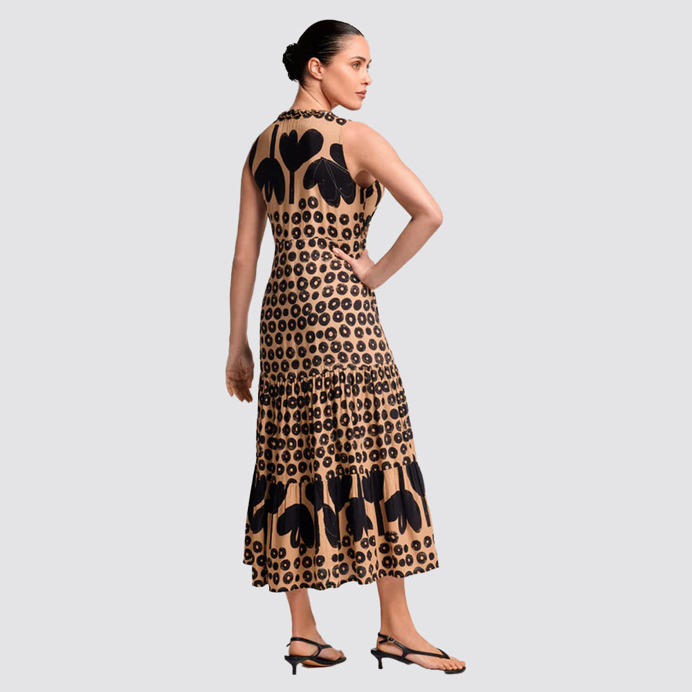 Abito lungo mare donna david bea multicolor