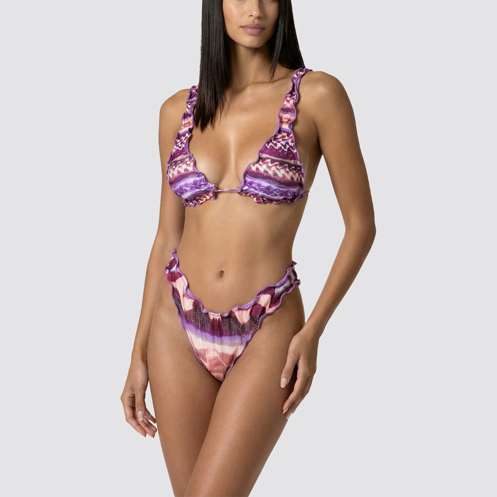 Bikini donna f**k triangolo alto con slip americano fisso