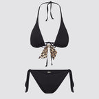 Bikini triangolo donna con slip laccetti