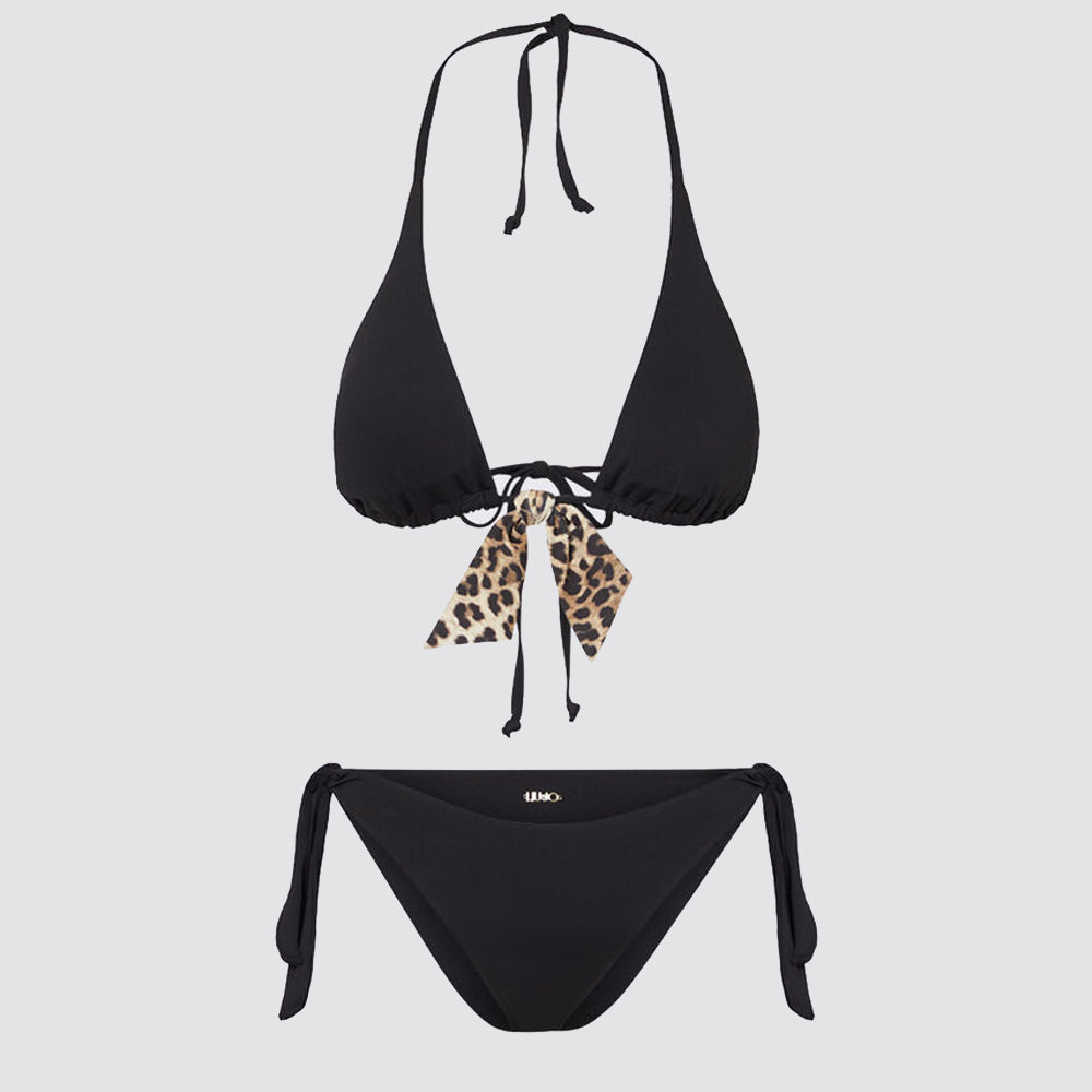 Bikini triangolo donna con slip laccetti