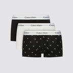 Boxer uomo vita bassa 3 pezzi cotone elasticizzato