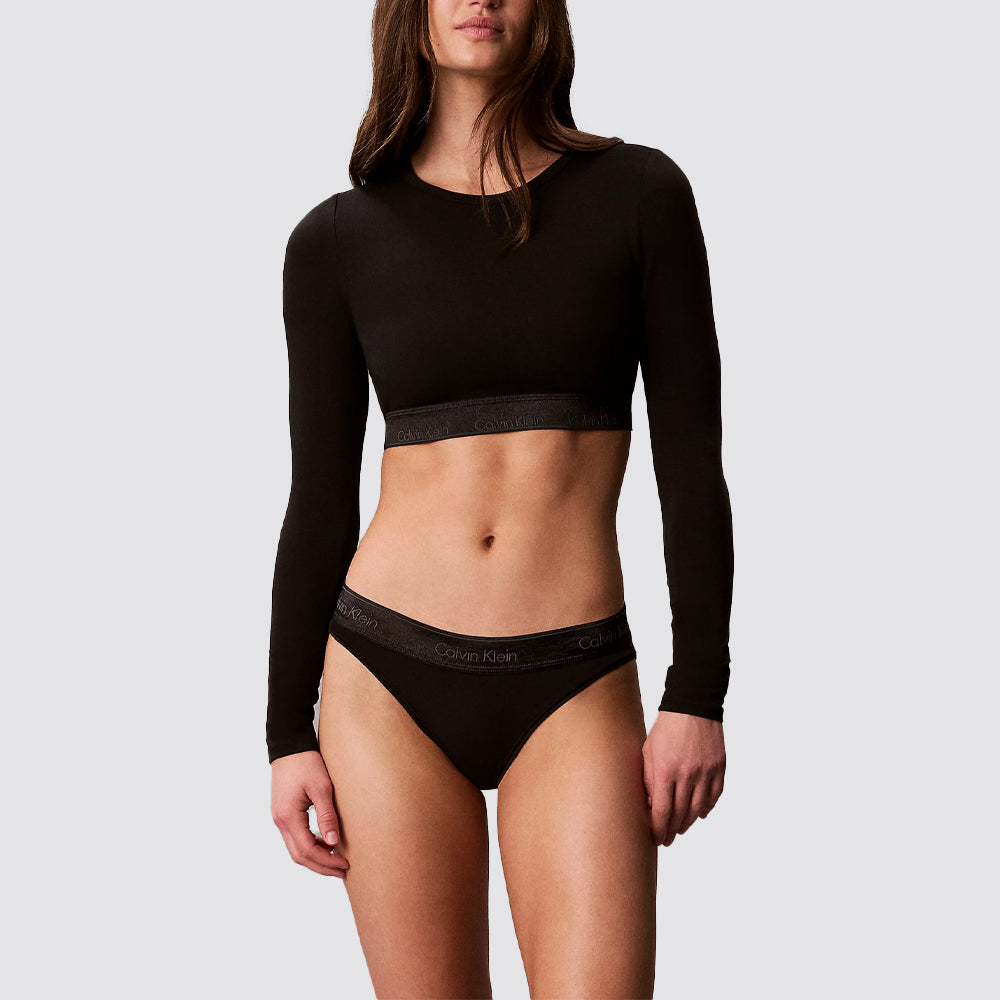 Bralette donna calvin klein icon cotton modal metallic