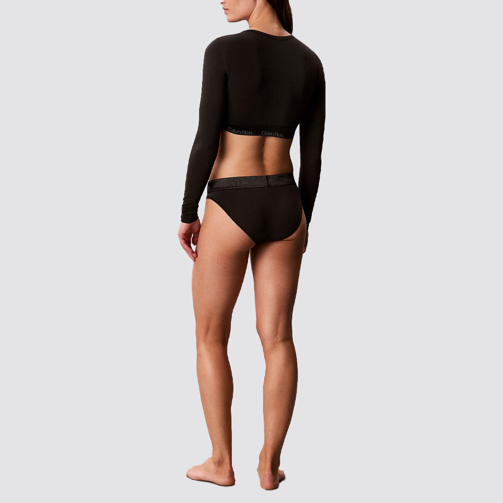 Bralette donna calvin klein icon cotton modal metallic