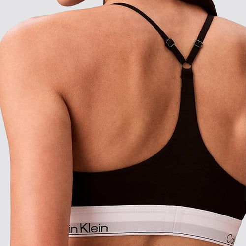 Bralette donna calvin klein icon cotton modal non imbottito