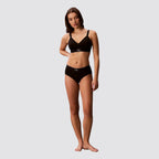 Bralette donna leggermente imbottita logo