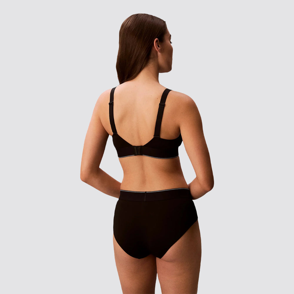 Bralette donna leggermente imbottita logo