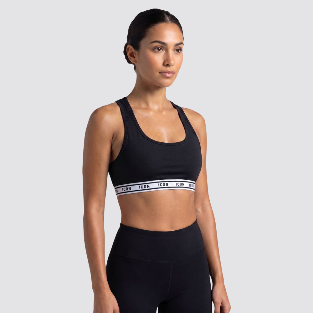 Brassiere donna cotone bielastico logo