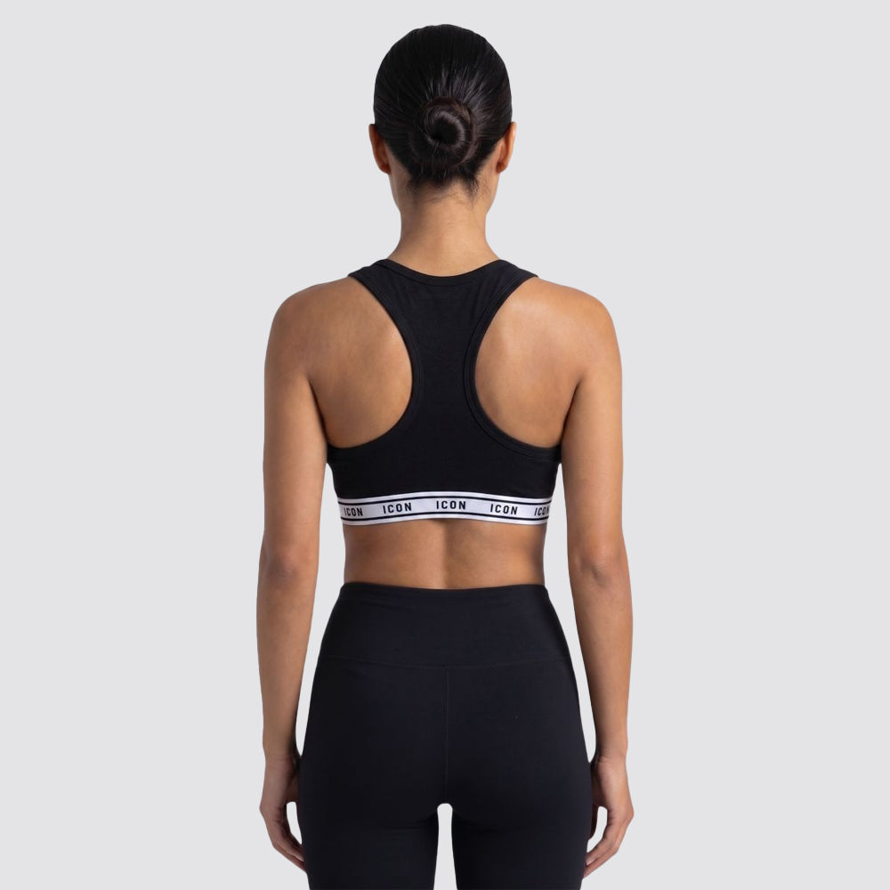 Brassiere donna cotone bielastico logo