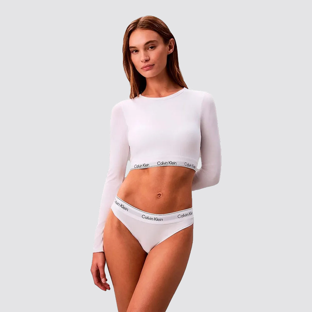 Calvinklein  t-shirt a maniche lunghe - icon cotton modal