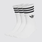 Calze unisex 3 paia crew 3 strisce logo