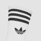 Calze unisex 3 paia crew 3 strisce logo