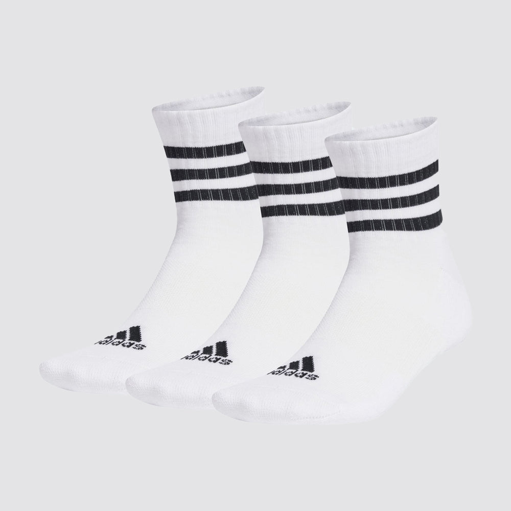 Calzini sportivi unisex 3 paia ammortizzati 3 stripes