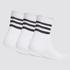Calzini sportivi unisex 3 paia ammortizzati 3 stripes