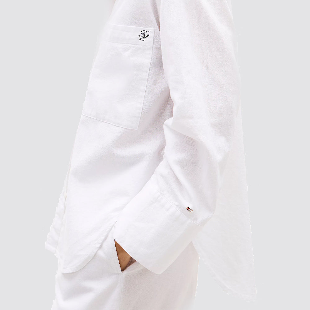 Camicia copricostume donna in lino