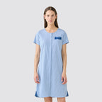 Camicia da notte donna manica corta in jersey di cotone