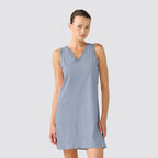 Camicia da notte donna spalla larga scollo a v