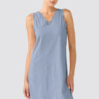 Camicia da notte donna spalla larga scollo a v