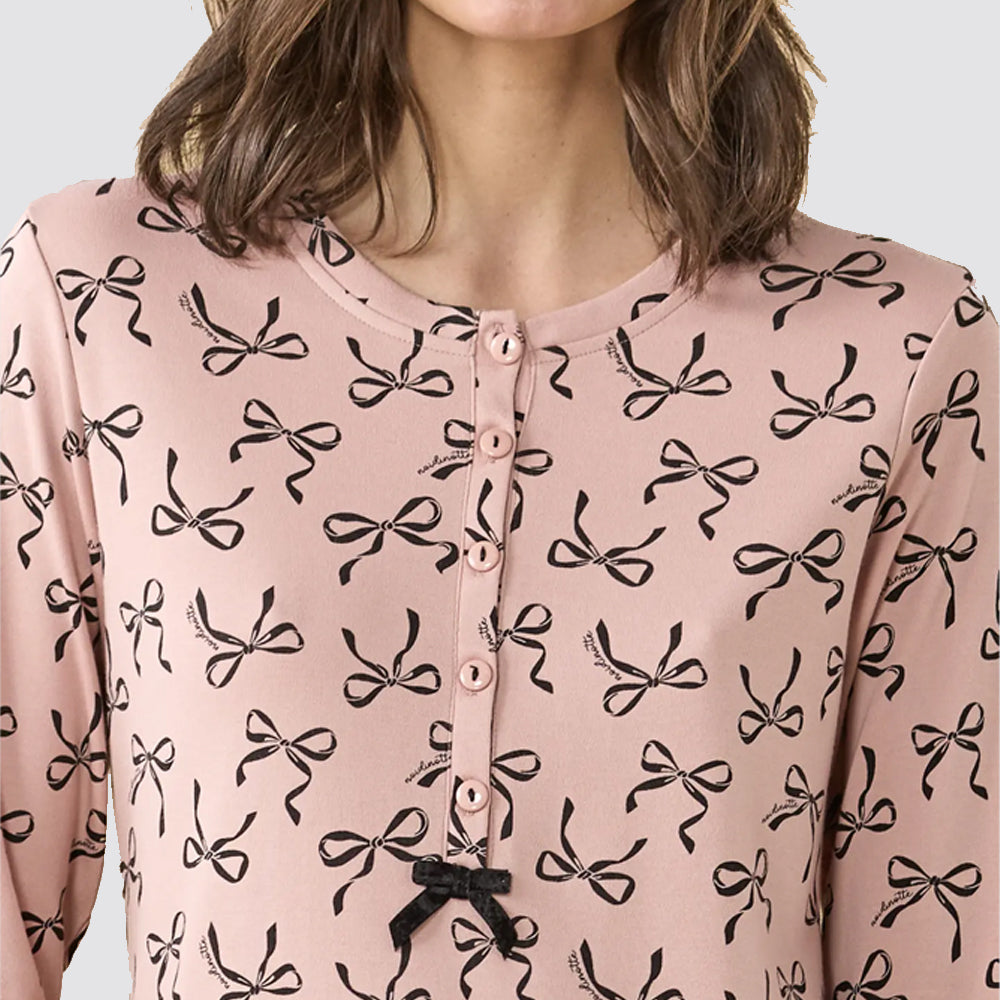 Camicia da notte noidÌnotte cute ribbons caldo cotone