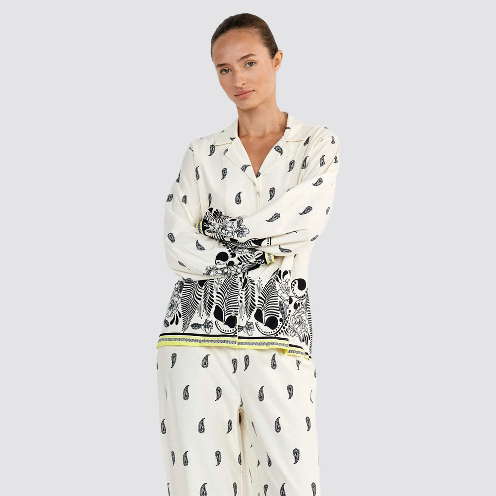 Camicia donna gisela in viscosa fantasia paisley