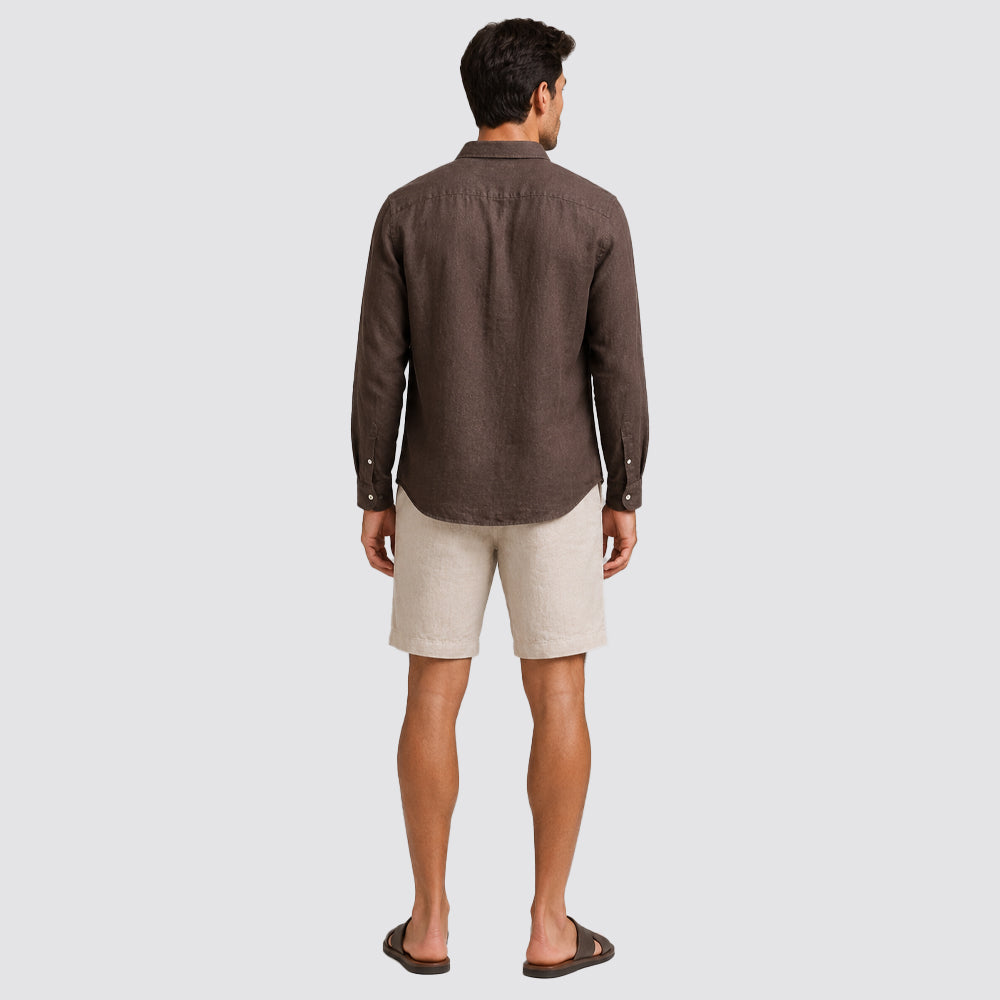 Camicia uomo estiva fantasia mare