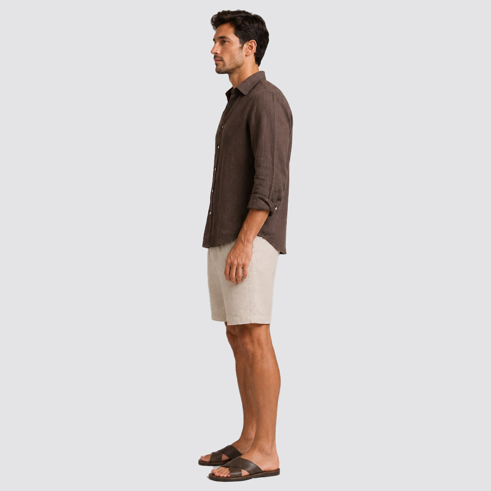 Camicia uomo estiva fantasia mare