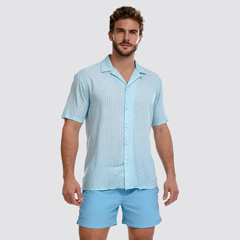 Camicia uomo f**k bowling fantasia viscosa