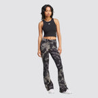 Canotta donna a costine slim fit logo