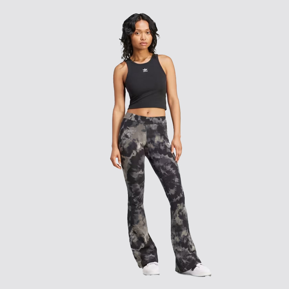 Canotta donna a costine slim fit logo