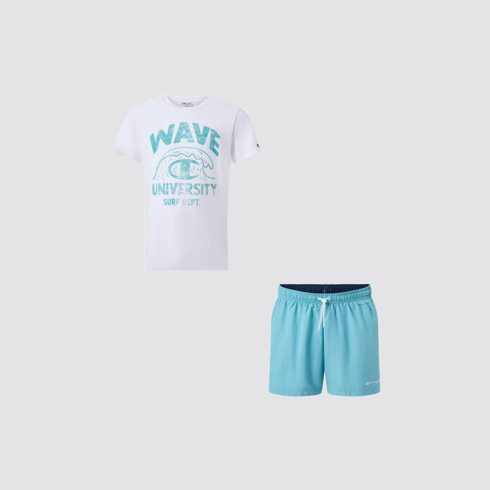 Completo bambino t-shirt e pantaloncini cotone