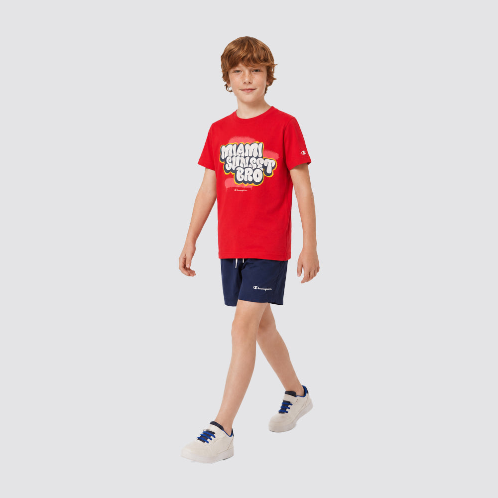 Completo bambino t-shirt e pantaloncini cotone