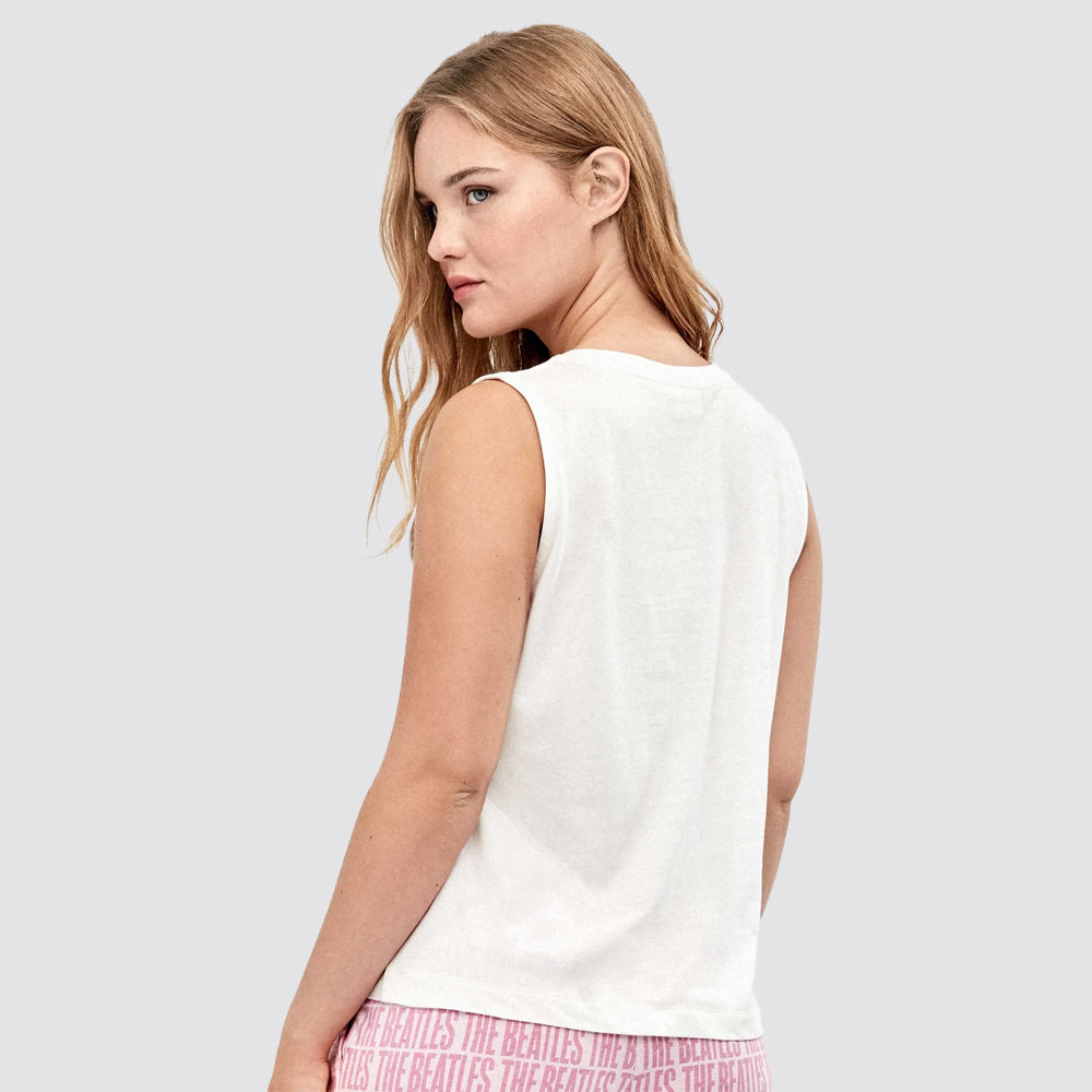 Completo donna t-shirt e shorts bianco - homewear donna