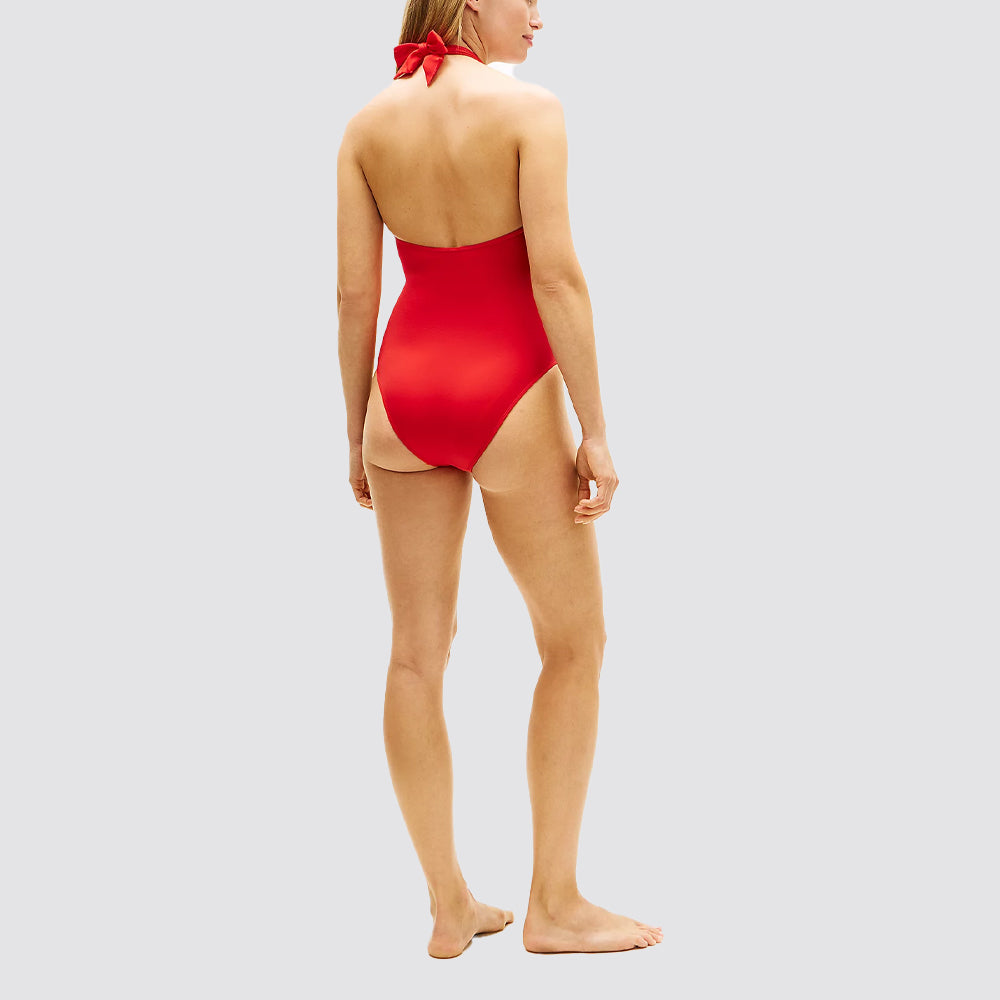 Costume intero donna global stripe