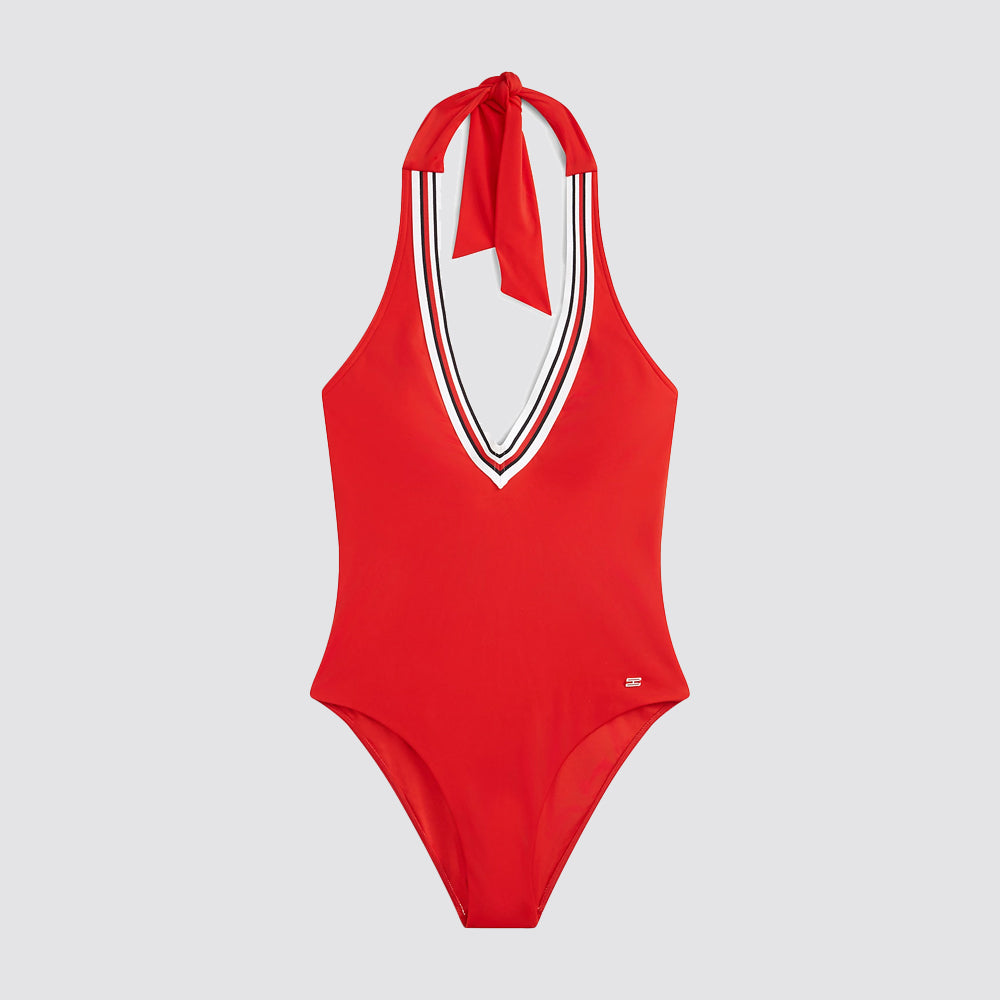 Costume intero donna global stripe