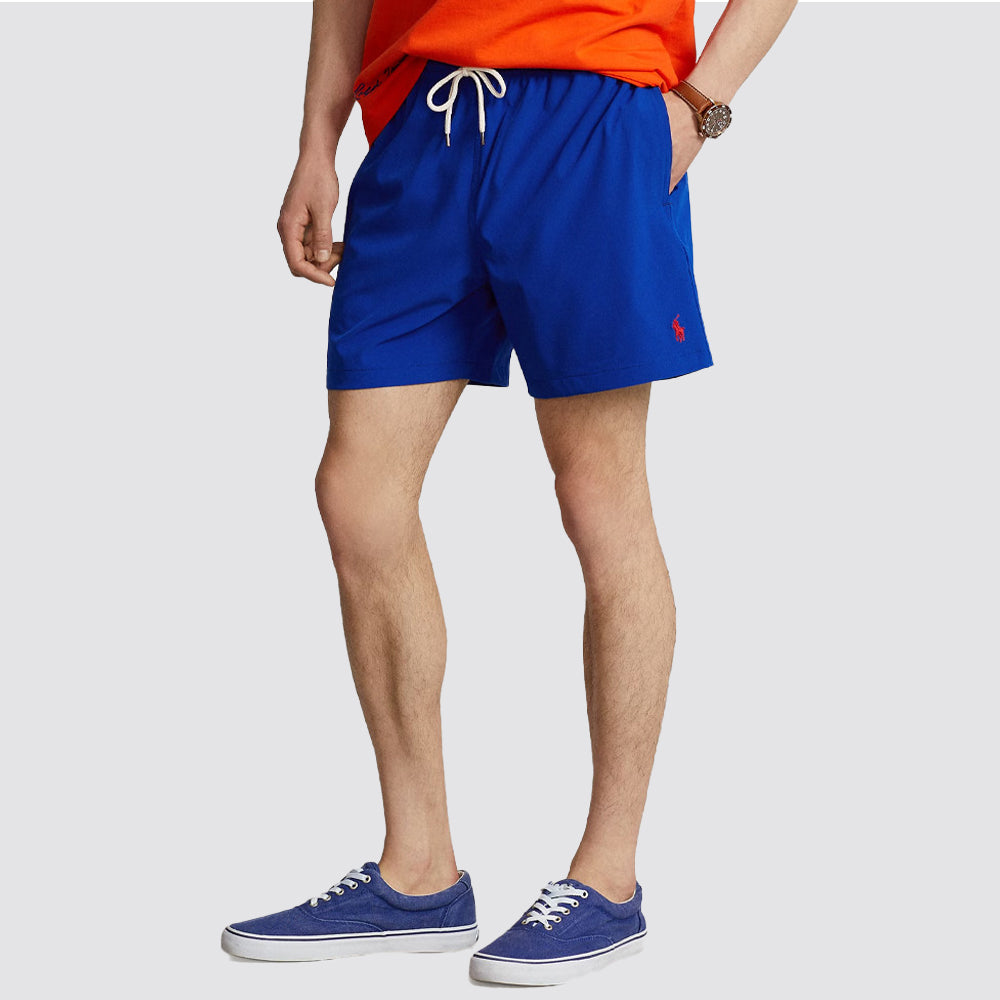 Costume mare uomo boxer logo ricamato regular fit