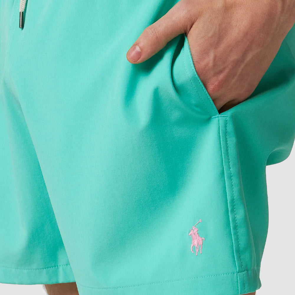 Costume mare uomo boxer logo ricamato slim fit