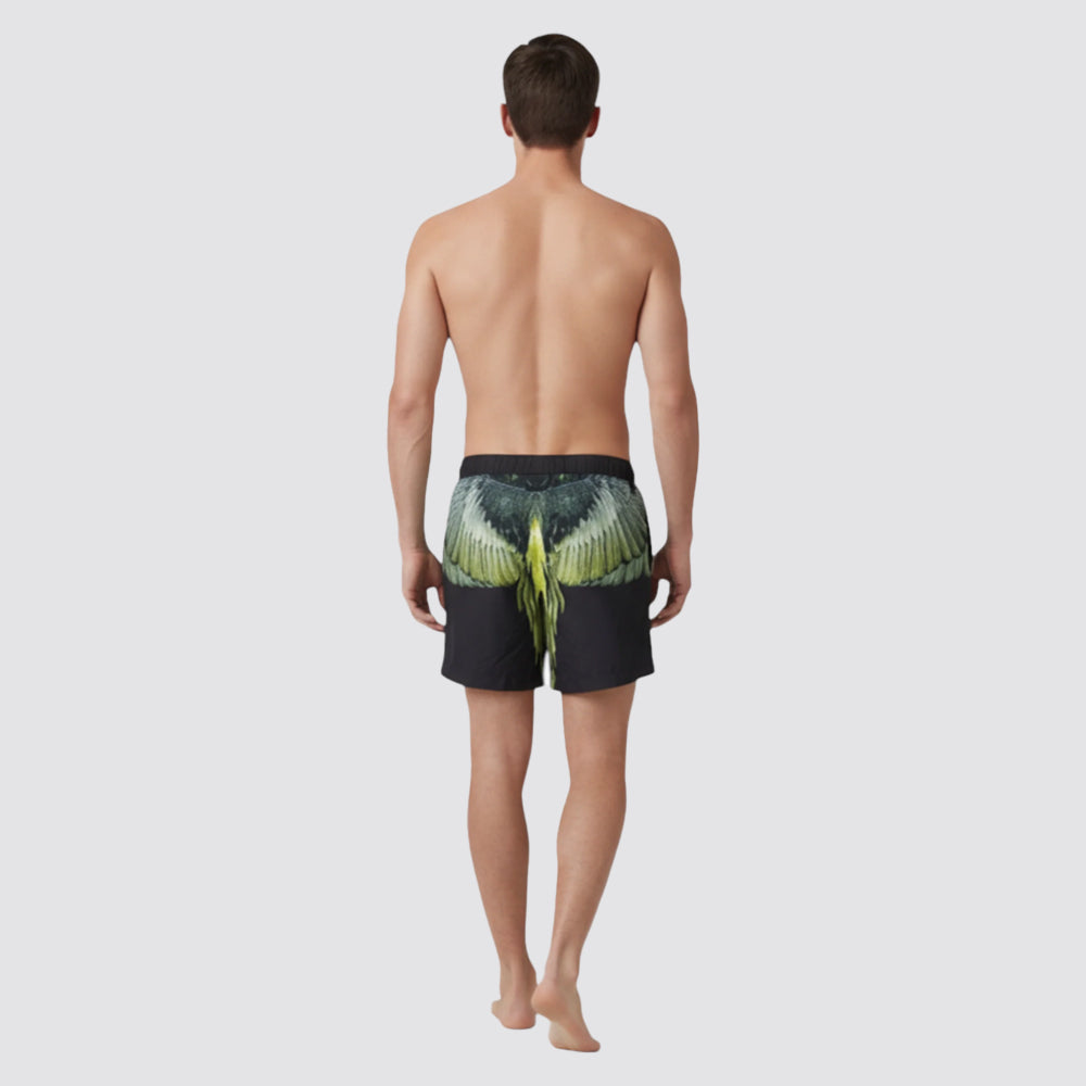 Costume mare uomo nero giallo
