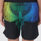 Costume mare uomo nero multicolore