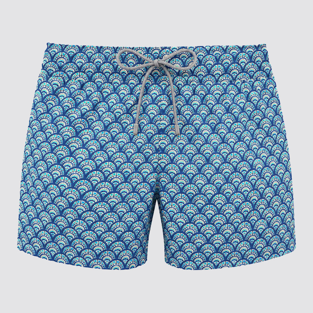 Costume uomo boxer mare fantasia geometrica