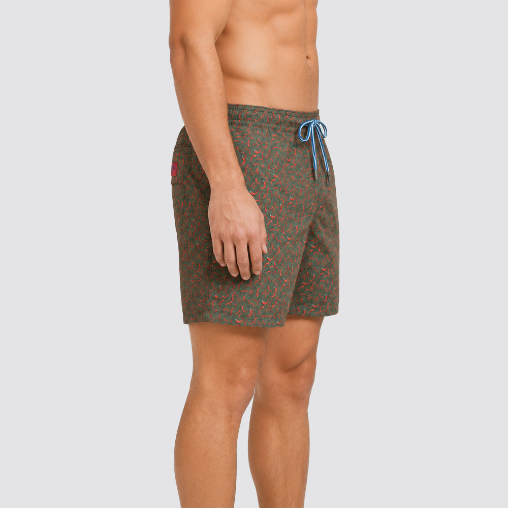 Costume uomo boxer mare fantasy peperoncini