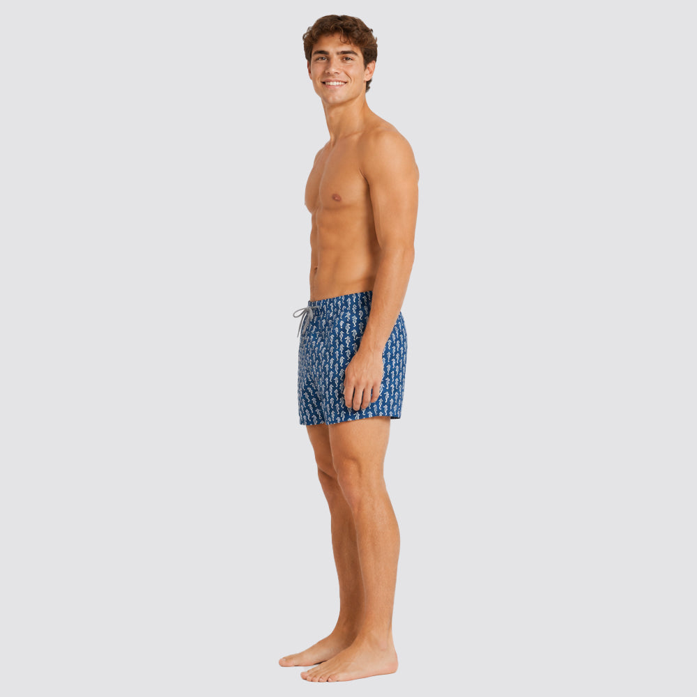 Costume uomo boxer mare stampa cavallucci